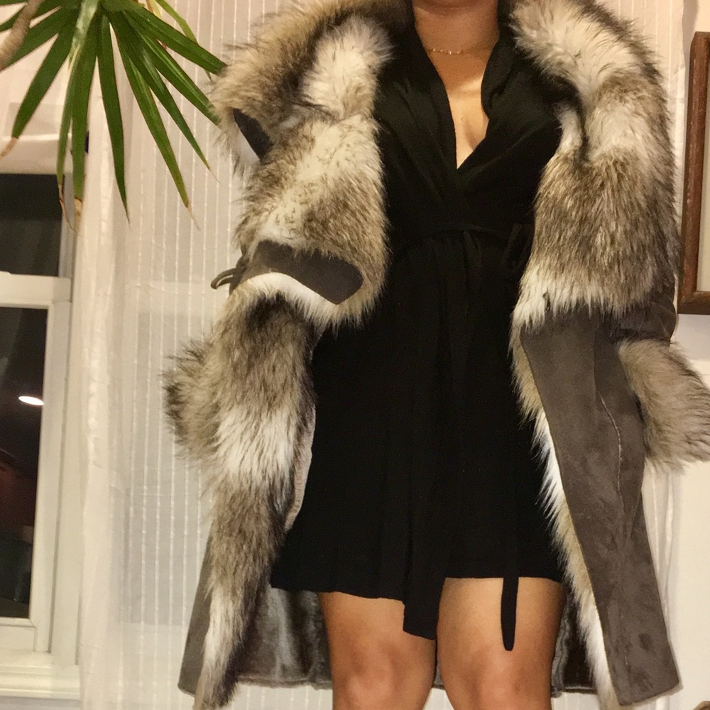 Zara Fur Coat Small